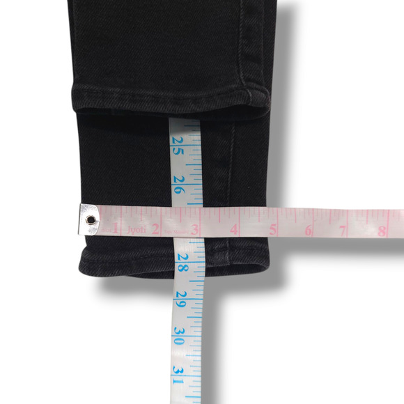 EUC Madewell High-Rise Stretch Denim Skinny Jeans Sz. 24x28 Black Frost - Picture 9 of 10